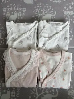 【50-60サイズ】コンビ肌着4枚