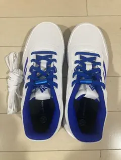 adidas ホワイト/ブルー スニーカー21センチ