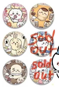 ちいかわ　缶バッジ　4点セット