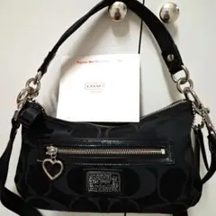 ほぼ未使用COACH シグネチャー柄2way ショルダーバック