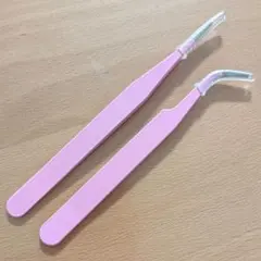 ピンセット　2種類　2本セット　ピンク　ハンドメイド　シール　レジン