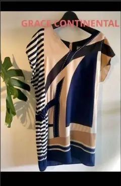 グレースコンチネンタル　ダイアグラム　ミニワンピース膝上丈　サイズ38