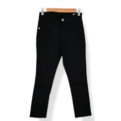 Navy 黒 スリム ストレッチ デニム Sサイズ ジーンズ スキニー