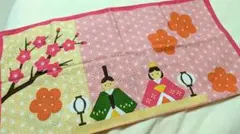 手ぬぐい　雛人形柄
