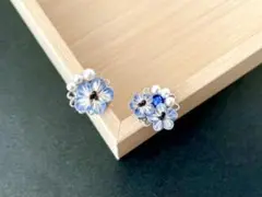 つまみ細工 ピアス イヤリング ハンドメイド no.210
