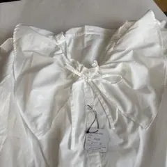 GYLE ビッグカラー フリル襟 ブラウス シャツ 白 ホワイト M WEARS