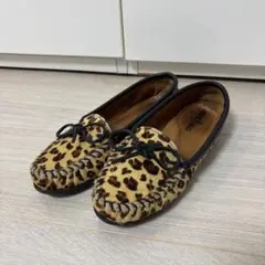 モカシン 8 ブラウン レオパード柄