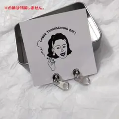 2組セット シルバー ピアス ステンレス ジッパー ファスナー #C900-3