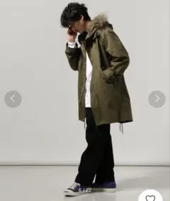 【即納】JOURNAL STANDARD 3WAYドビーモッズコート ミリタリー