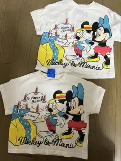 Disney Tシャツ 2枚セットハッピーバースデー　90cm100cmのサムネイル