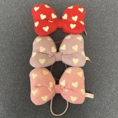 Disney リボンヘアゴム3個セット