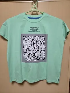 PERSON'S Tシャツ ミントグリーン Mサイズ　タグ付き新品のサムネイル