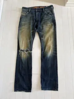DIESEL ダメージデニム 29インチ USED 加工 クラッシュデニムのサムネイル