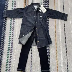 LEE キッズ　長袖　シャツ　デニム　ワンピース　120 アウター