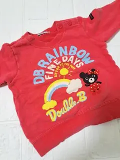 ミキハウス　Double.B MIKI HOUSEトレーナー 80　女の子　長袖