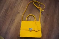 美品【アニエス・ベー】　2wayショルダーバッグ マスタード／イエロー