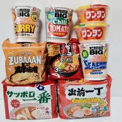 ラーメンいろいろセット　インスタントラーメン　カップラーメン