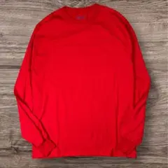 【美品】Champion チャンピオン ロンT シャツ ロンT レッド L 赤