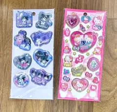 【新品未開封】サンリオ キラキラぷっくりシール クロミ＆ハローキティ 2枚セット