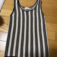 LOWRYS FARM ストライプ柄 ノースリーブニットのサムネイル