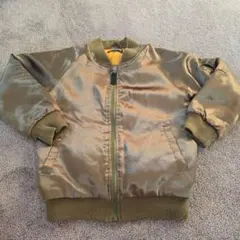 オリーブグリーン MA-1スタイルジャケット　120