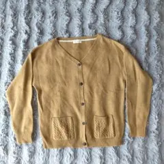 マスタード カーディガン Mサイズ 美品