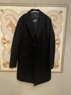 ブラック チェスターコート　ナノユニバース