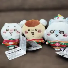 かわいいキャラクターのぬいぐるみ（小型） 人気のちいかわ 3体まとめ売り