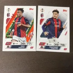 ボローニャ Dan Ndoye & Santiago Castro カードセット