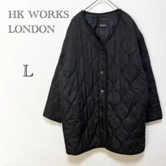 HK WORKS LONDON キルティングジャケット 【L】黒 春秋