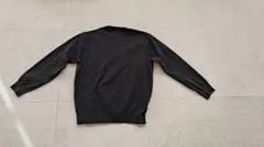 無印良品　洗えるミラノリブ編みクルーネック　黒　 XLサイズ