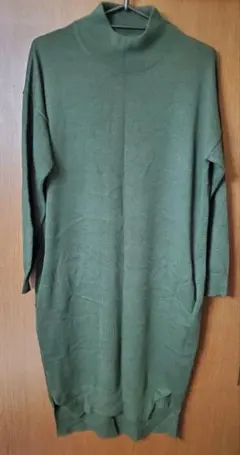 メトリーゼ オリーブグリーン ニットワンピース 9号