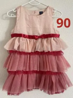 ベビードレス ピンク 赤 フリル ベビーギャップ BABY GAP