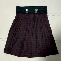 千鳥格子柄スカート