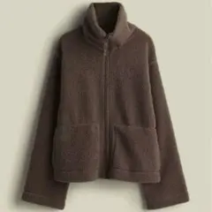 H&M ボアジャケット - ブラウン - レディース