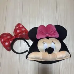 ミニーちゃん　ファンキャップ　ミニー　被り物 ディズニー　カチューシャ