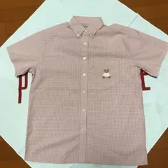 ケティくま半袖シャツ(ギンガムチェック ピンク色)☆美品☆のサムネイル