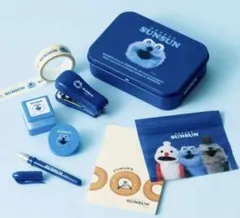 リンネル5月号付録　大人気！パペットスンスンの缶ケース入りミニ文具セット