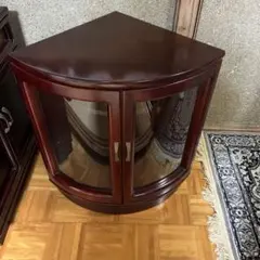 karimoku カリモク　コーナーテーブル　収納　ローズウッド　アンティーク karimoku カリモク コーナーテーブル 収納 ローズウッド