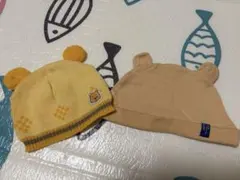 プーさんニット帽and petitmain 帽子 ベビー用