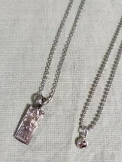 ペンダントセット　ハワイアンジュエリー　イニシャルM