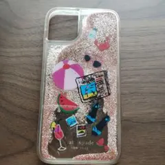 kate spade ビーチテーマ グリッターケース