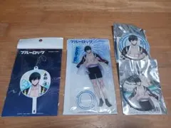 ブルーロック 糸師凛 夏祭り [缶バッジ＆アクスタ＆キーホルダー] ４点