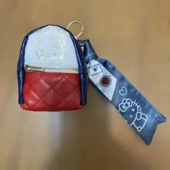 【未使用】ハローキティ スカーフ付きチャームリュック ポーチ サンリオ