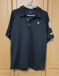 Champion ポロシャツ ブラック ゴールドロゴのサムネイル