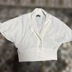 【美品】RENOWN レナウン ホワイト カーディガン L
