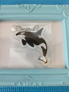 未使用！シャチ★アクリル風キーホルダーのサムネイル