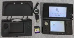 ニンテンドー3DS 本体 コスモブラック 動作確認済 CTR-001