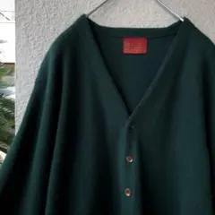 激レア深緑 70s Sears アクリルカーディガン 希少ポケット付 USA製のサムネイル