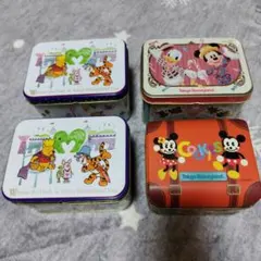 ディズニーキャラクター 空き缶 4個セット